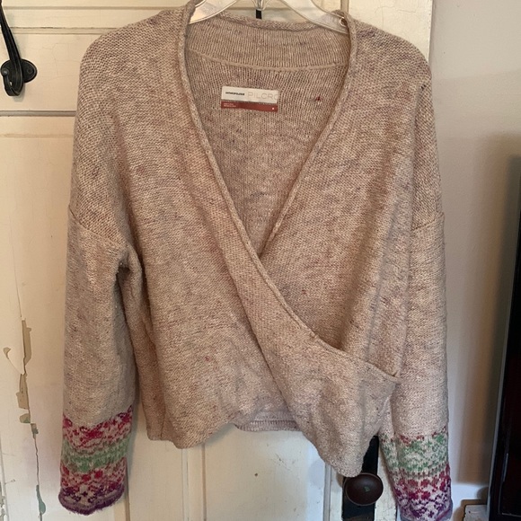 Anthropologie wrap sweater by pilcro sz M - Picture 1 of 3